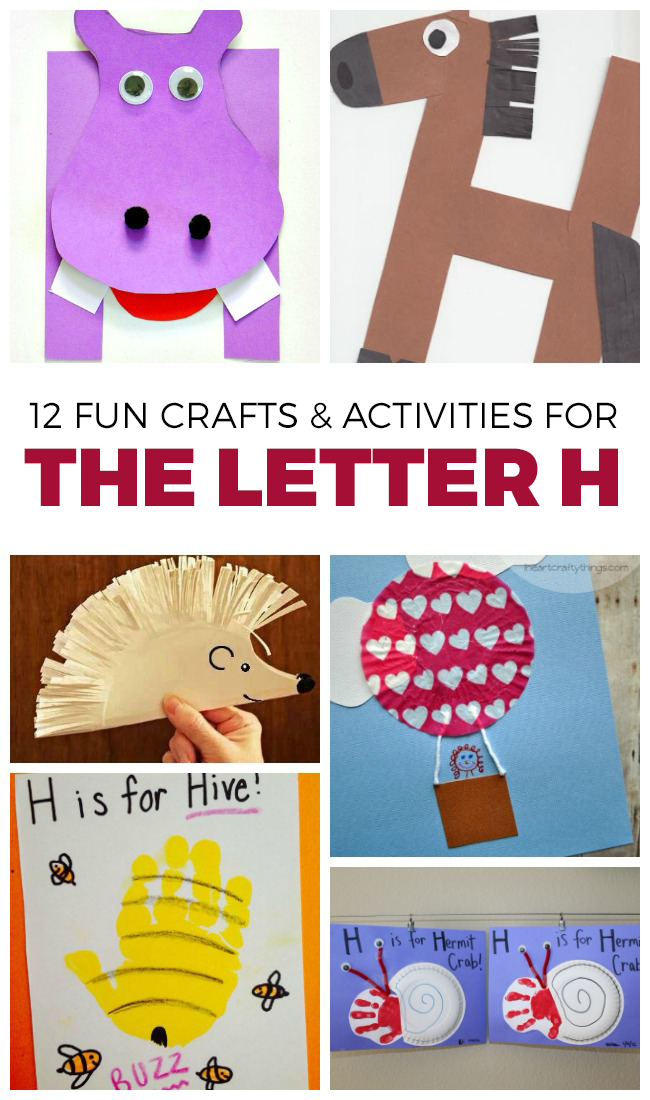 12 manualidades y actividades con la letra H