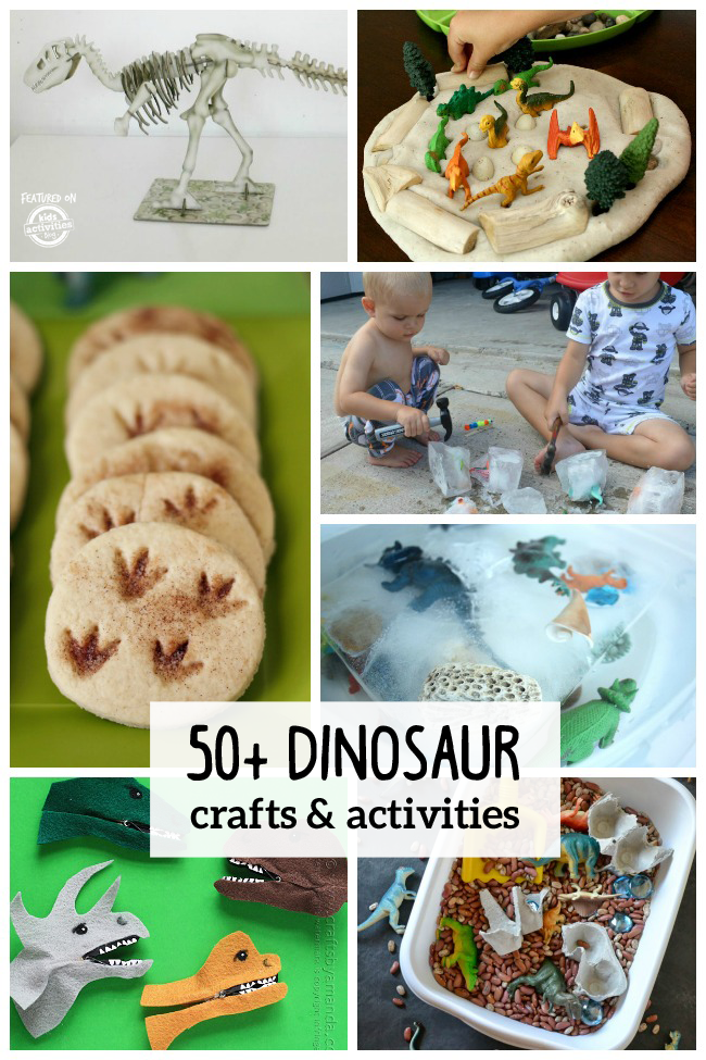 Çocuklar İçin 50+ Kükreyen Eğlenceli Dinozor El Sanatları ve Aktiviteleri