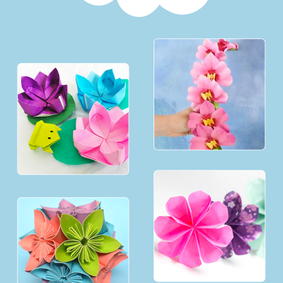 39 jednoduchých nápadov na origami kvety