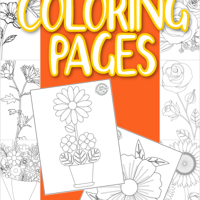 14 originalių gražių gėlių spalvinimo puslapių spausdinti