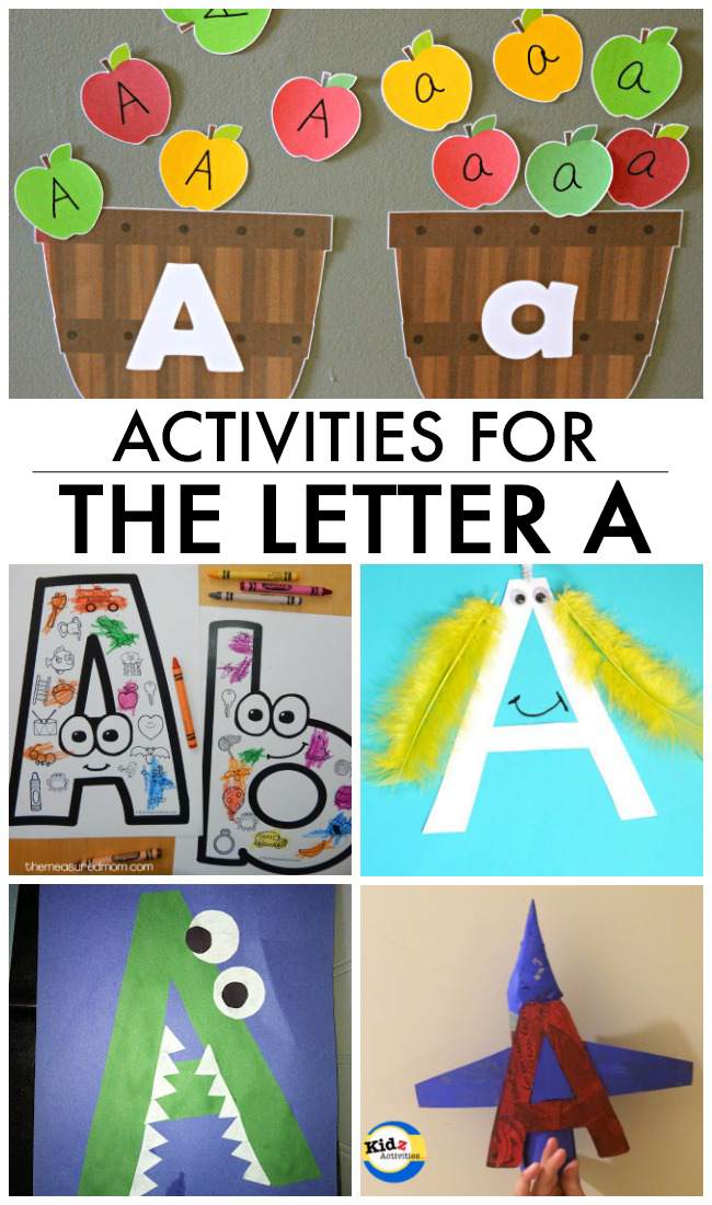 12 fantastiske bogstav A-håndværk og -aktiviteter