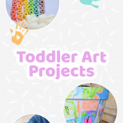 40 enkla konstprojekt för småbarn med lite eller ingen installation
