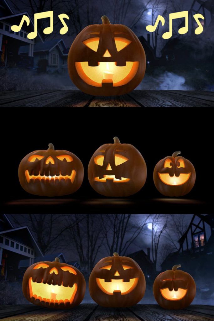На Хэллоуин можно приобрести проектор, который превращает любую тыкву в анимированный поющий Джек-о-Лантерн