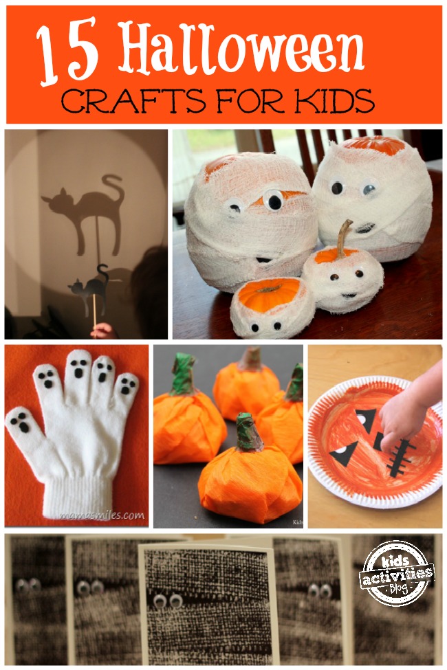 17 snadných halloweenských řemesel pro batolata a předškoláky