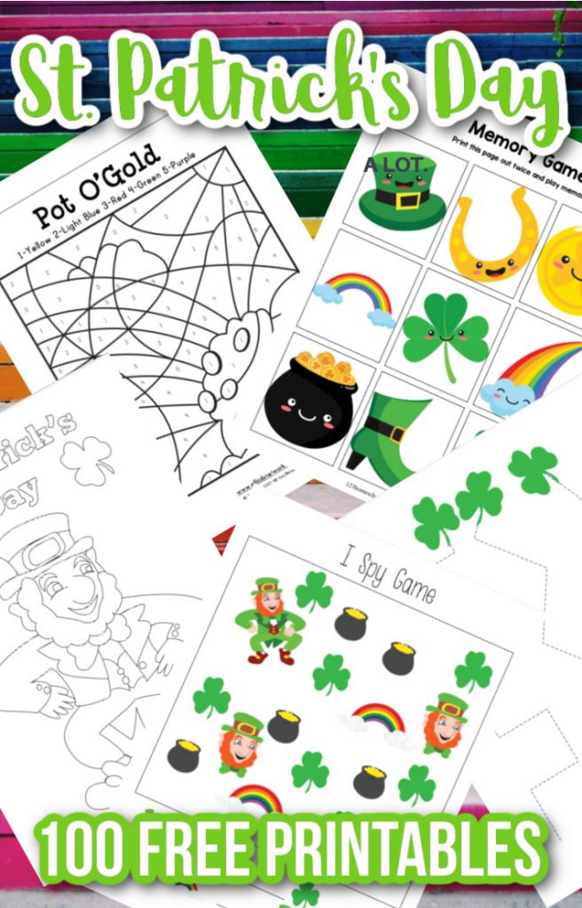 100+ kostenlose St. Patrick's Day Druckvorlagen - Arbeitsblätter, Ausmalbilder &amp; Leprechaun Trap Templates!