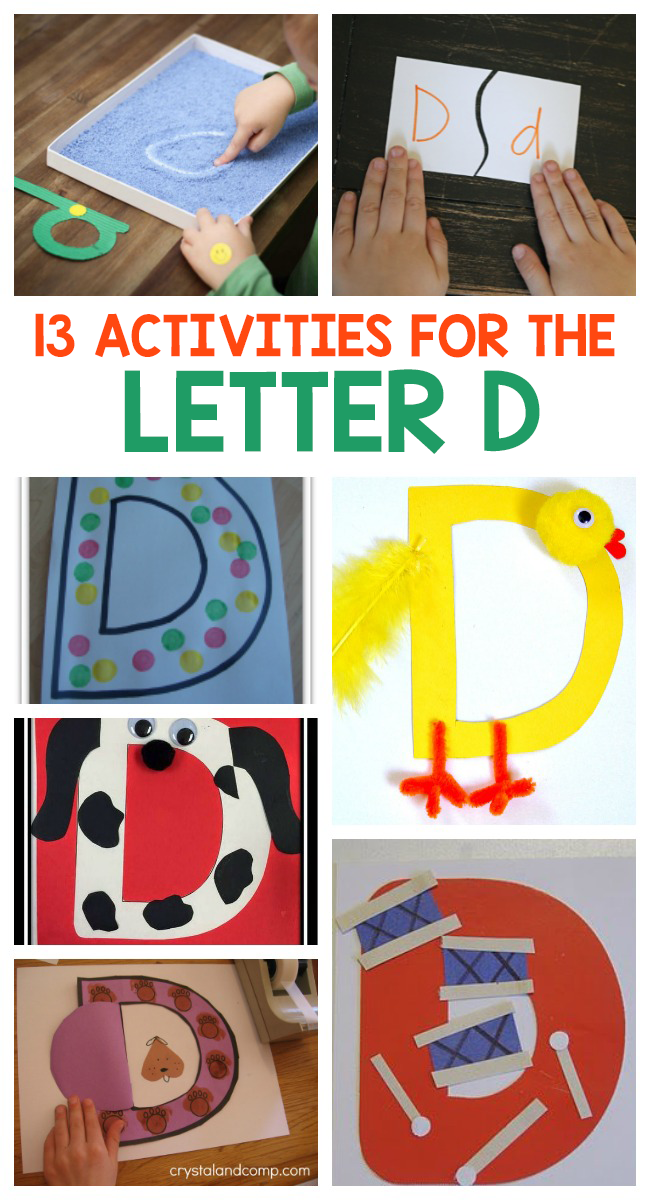 13 manualidades y actividades con la letra D
