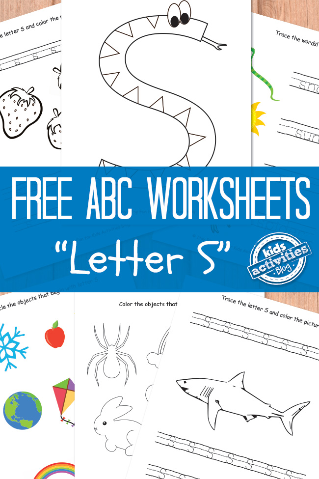 Belaş Letter S Worksheets Ji bo Pêşdibistanê &amp; amp; Kindergarten