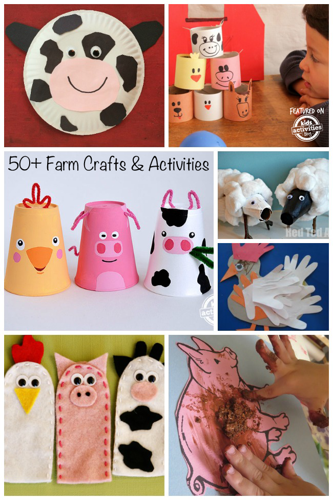 40+ zabavnih rukotvorina s domaćim životinjama za predškolsku djecu i djecu Iznad