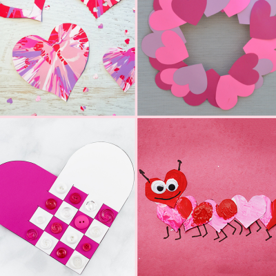 35 proiecte de artă ușoară de inimă pentru copii