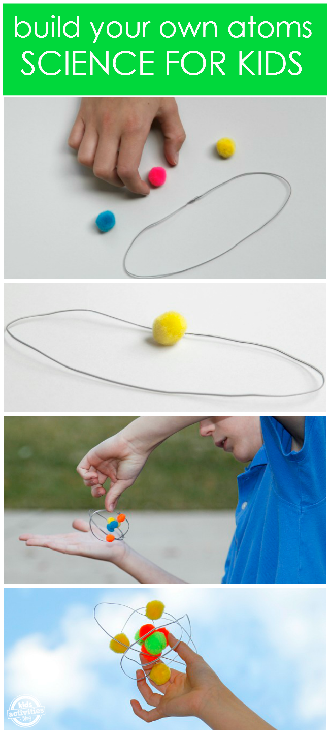 Sukurkite savo atomo modelį: įdomus ir paprastas mokslas vaikams