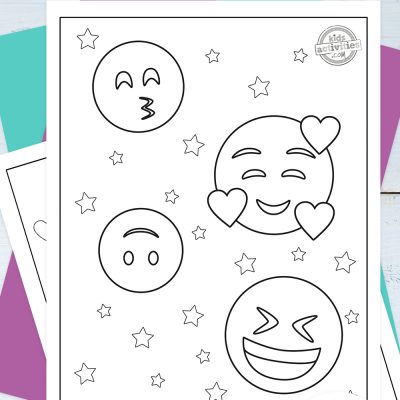 Super Cute Emoji Coloring Pages