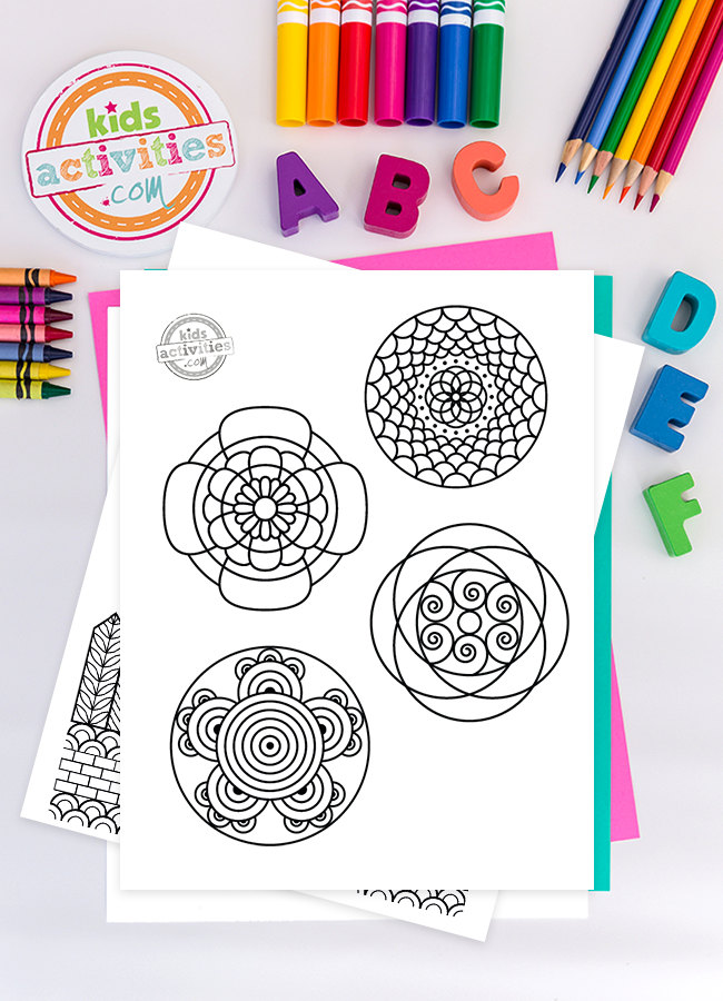 Easy Zentangle Patterns for Beginners to Print &amp; Color