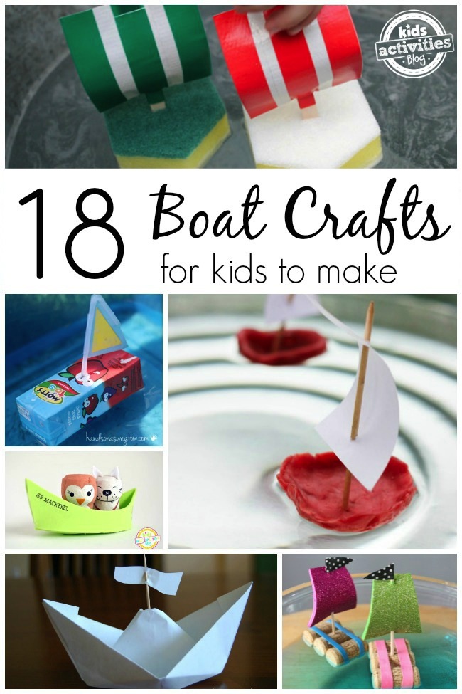 18 Pompás hajó kézműves gyerekek számára, hogy a 18 Splendid Boat Crafts