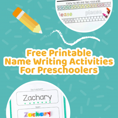 19 Activități gratuite de scriere a numelui imprimabil pentru preșcolari