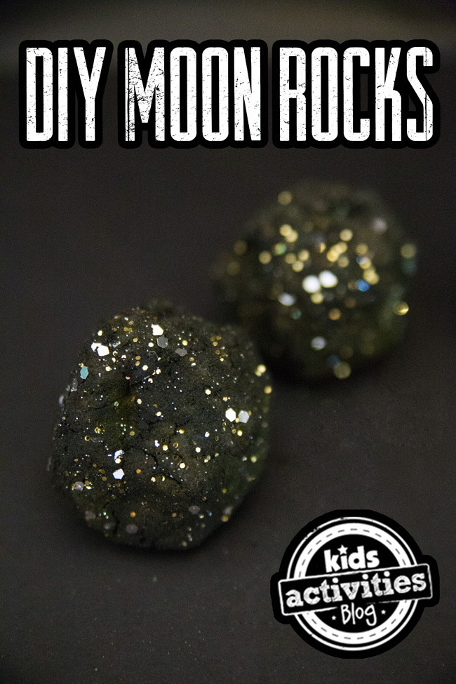 Como facer rochas de lúa: brillantes e brillantes; Diversión
