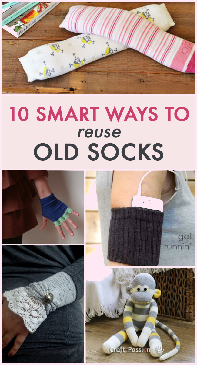 10 způsobů, jak znovu použít staré ponožky