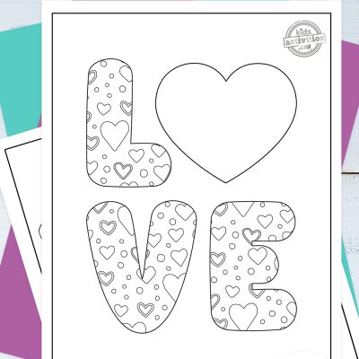 Super Cute Love Coloring Pages foar bern