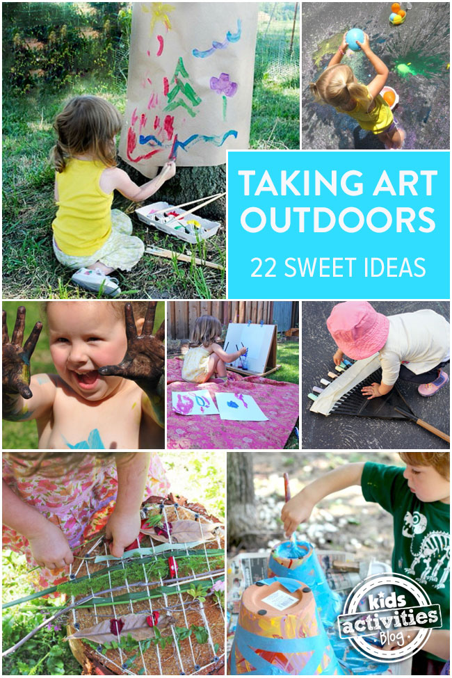 22 idees creatives d'art a l'aire lliure per a nens