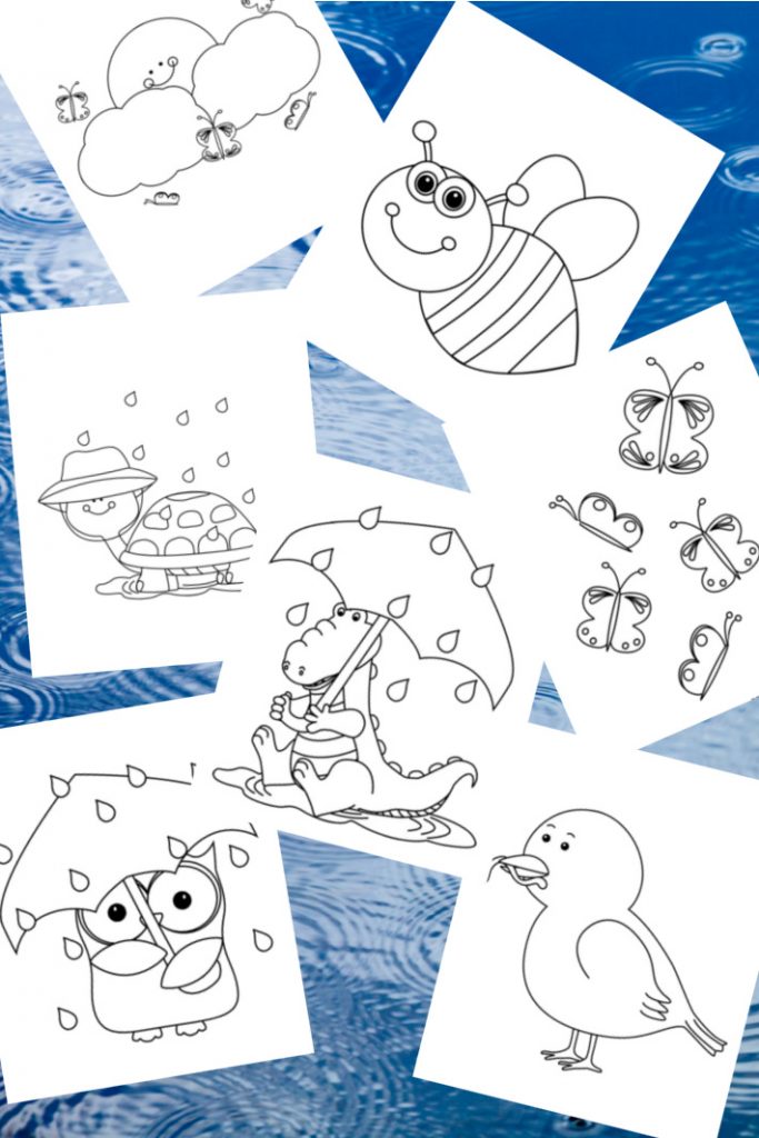 15 Adorable April Coloring Pages for Kids