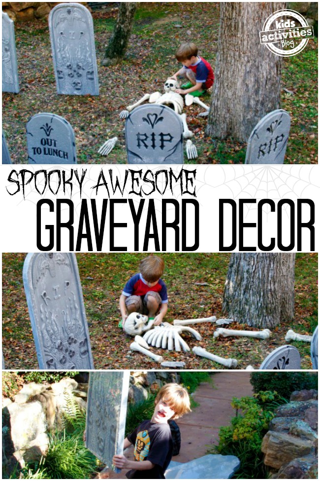 Einfache Ideen für Halloween-Friedhofsdekoration