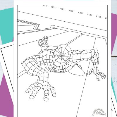 Faqet për t'u ngjyrosur me Spider-Man Super Awesome (Seriali i Animuar).