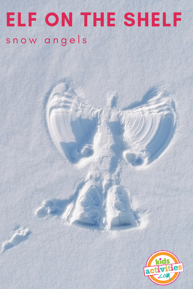 Elf na polici Snežni angeli