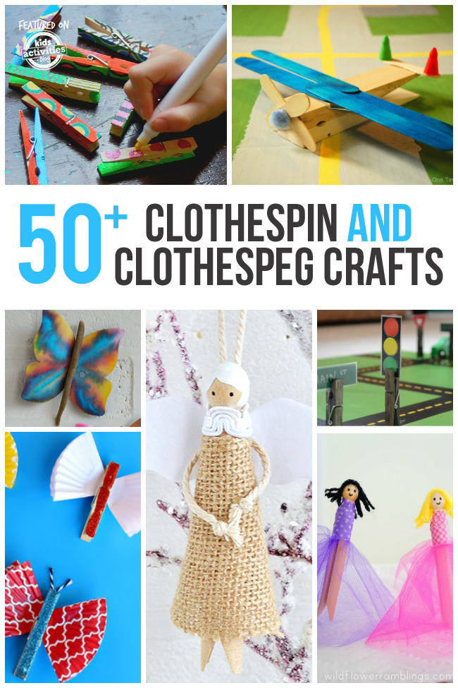 20以上のクリエイティブなClothespin Crafts