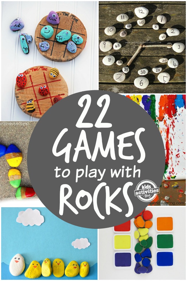 22 ألعاب وأنشطة مع الصخور