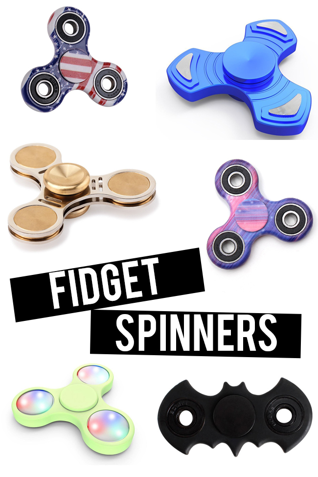 10 Totally Cool Fidget Spinners lapsesi haluavat