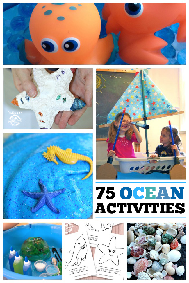 Més de 75 manualitats oceàniques, imprimibles i amp; Activitats lúdiques per a nens