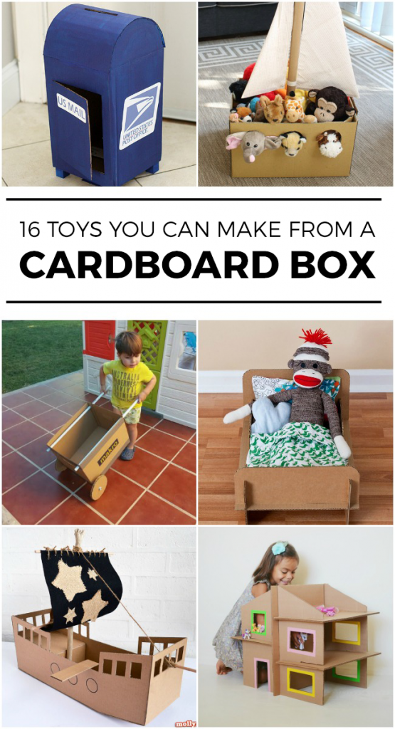 16 zabawek DIY, które możesz zrobić z pustego pudełka już dziś!