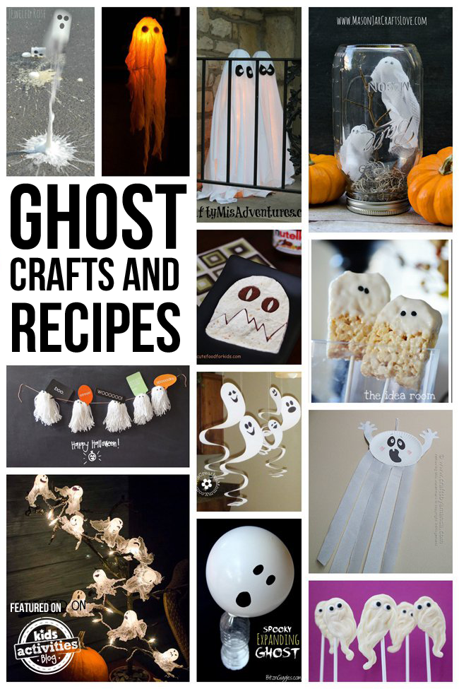 25 manualidades y recetas de fantasmas
