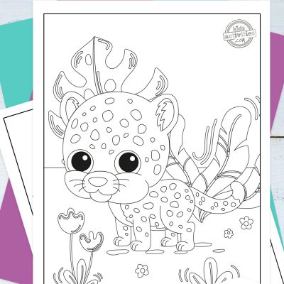 Páxinas para colorear de Jaguar gratuítas para nenos para imprimir e amp; Cor