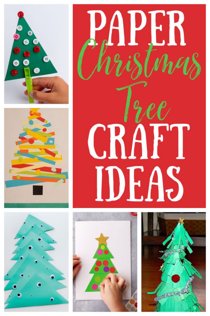 5 nemme juletræskunstværker af papir til børn