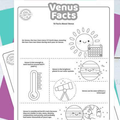 Zabavne činjenice o Veneri za djecu za ispis i igru