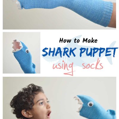 Направете кукла од чорапи од глупави ајкули без шиење