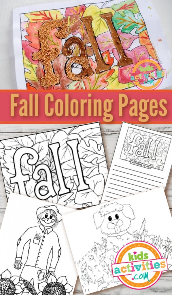 Páginas para colorear gratis de otoño