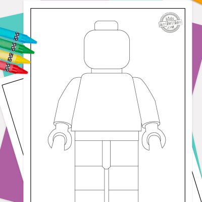 Çocuklar İçin Yazdırılabilir LEGO Boyama Sayfaları