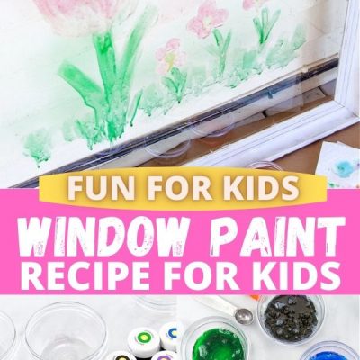 Przepis na zmywalną farbę do okien DIY do zabawy w malowanie okien