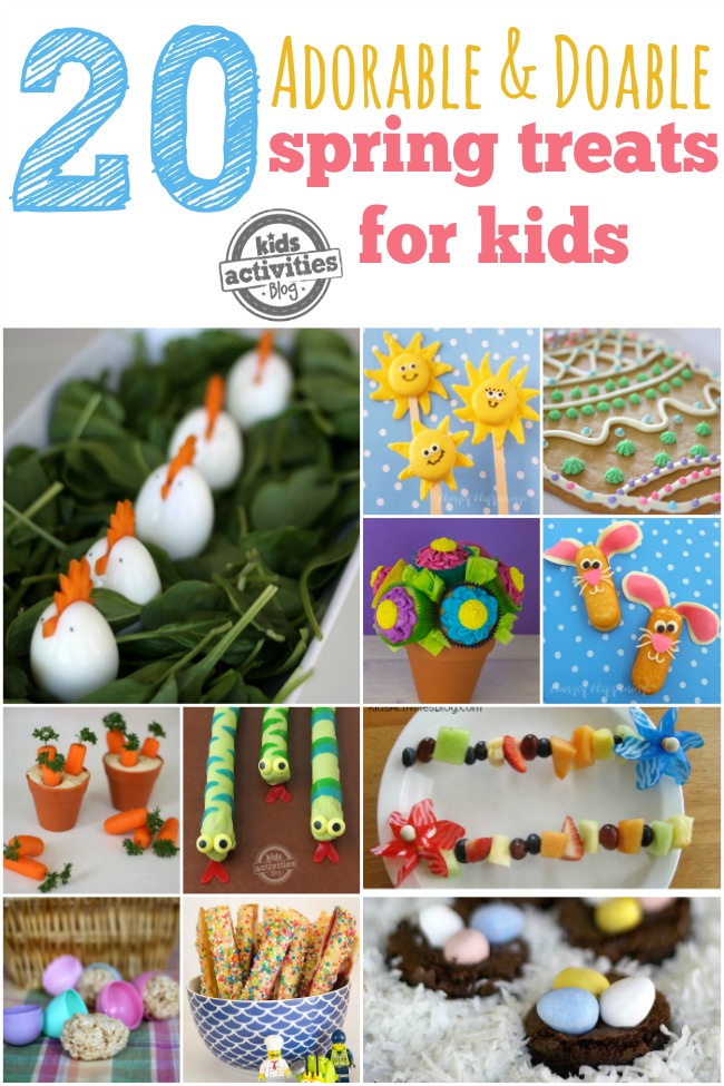 20 Lehtë &amp; Snacks të adhurueshëm pranveror &amp; Trajtime për Fëmijë