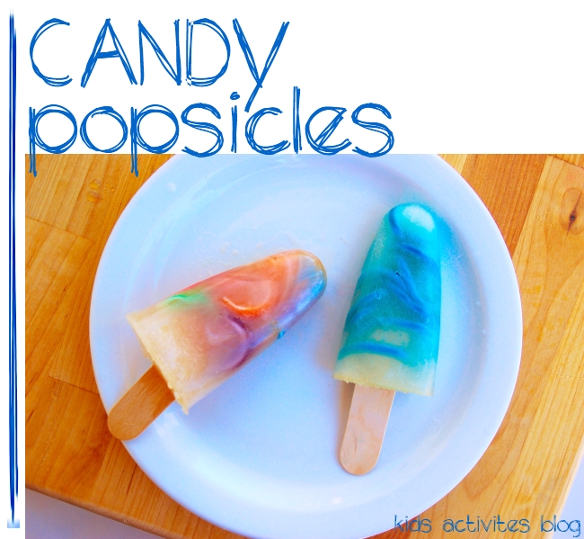 Crazy Homemade Popsicles with a Candy Surprise