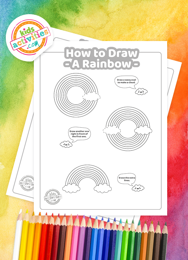 Узнайте, как нарисовать радугу