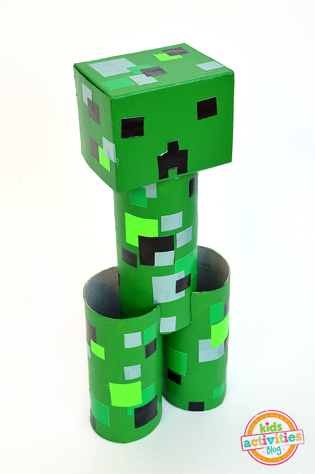 Enkelt Minecraft Creeper Craft for barn