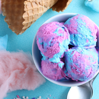 Лесна рецепта за сладолед от памук Candy
