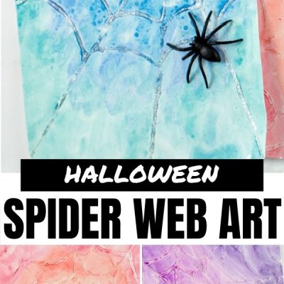 Cool akvarell pókháló művészeti projekt gyerekeknek
