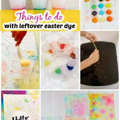 Имате остатъци от боя за яйца? Опитайте тези цветни дейности!