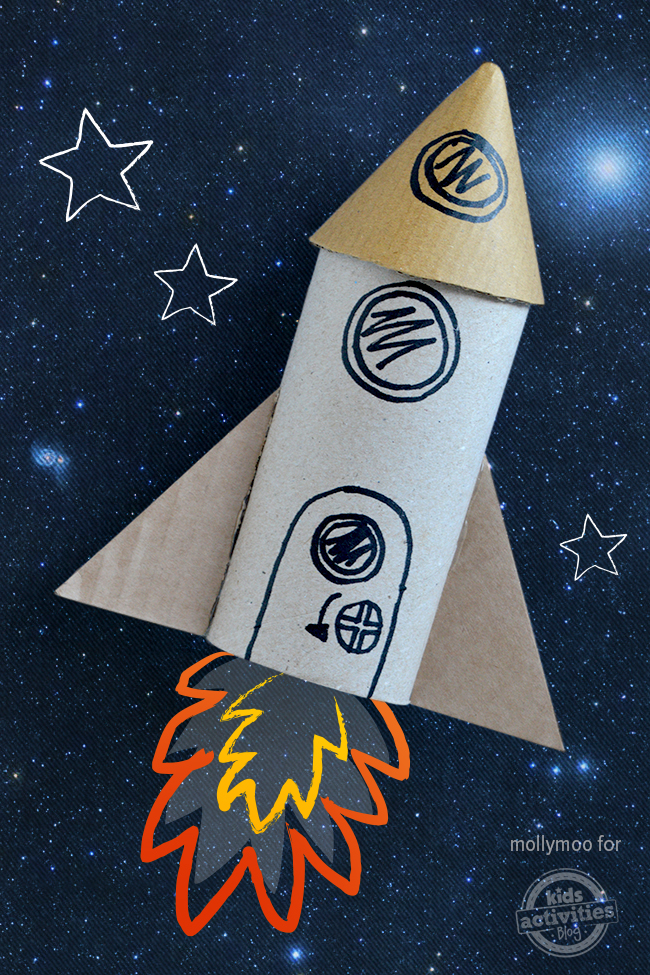 Toilet Roll Rocket Craft - Blast Off!