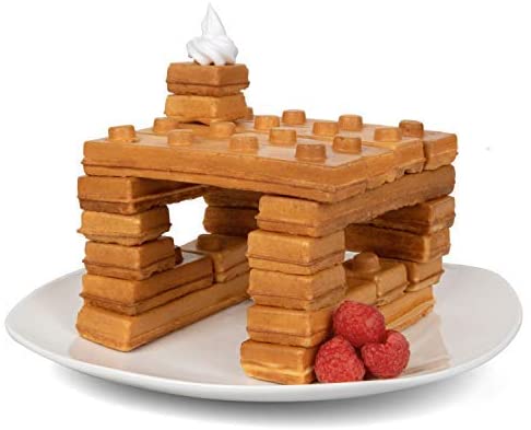 Voit hankkia LEGO-tiilistä tehdyn vohvelikoneen, joka auttaa sinua rakentamaan täydellisen aamiaisen