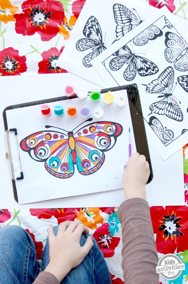 3 bellissimi disegni da colorare di farfalle da scaricare e stampare