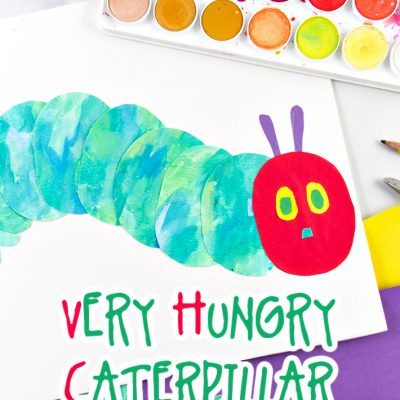 Snadné řemeslo Very Hungry Caterpillar Mixed Media Craft
